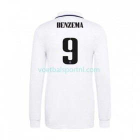 Real Madrid Karim Benzema 9 Thuis Shirt 2022-23 L/S